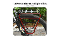 Mountain Bike Front Rack Long-Lasting Construction Front Bike Rack Easy to Install Side Protection Rails for Commuters