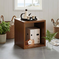 Single-Cube Bookshelf Compact Open-Faced Storage Cabinet Modern Style Bookcase