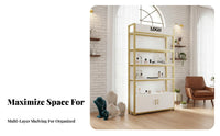 Cosmetic Display Cabinet Large Capacity Beauty Product Display Rack Thickened Panels Salon Storage Cabinet for Boutique Owners, Barbershop