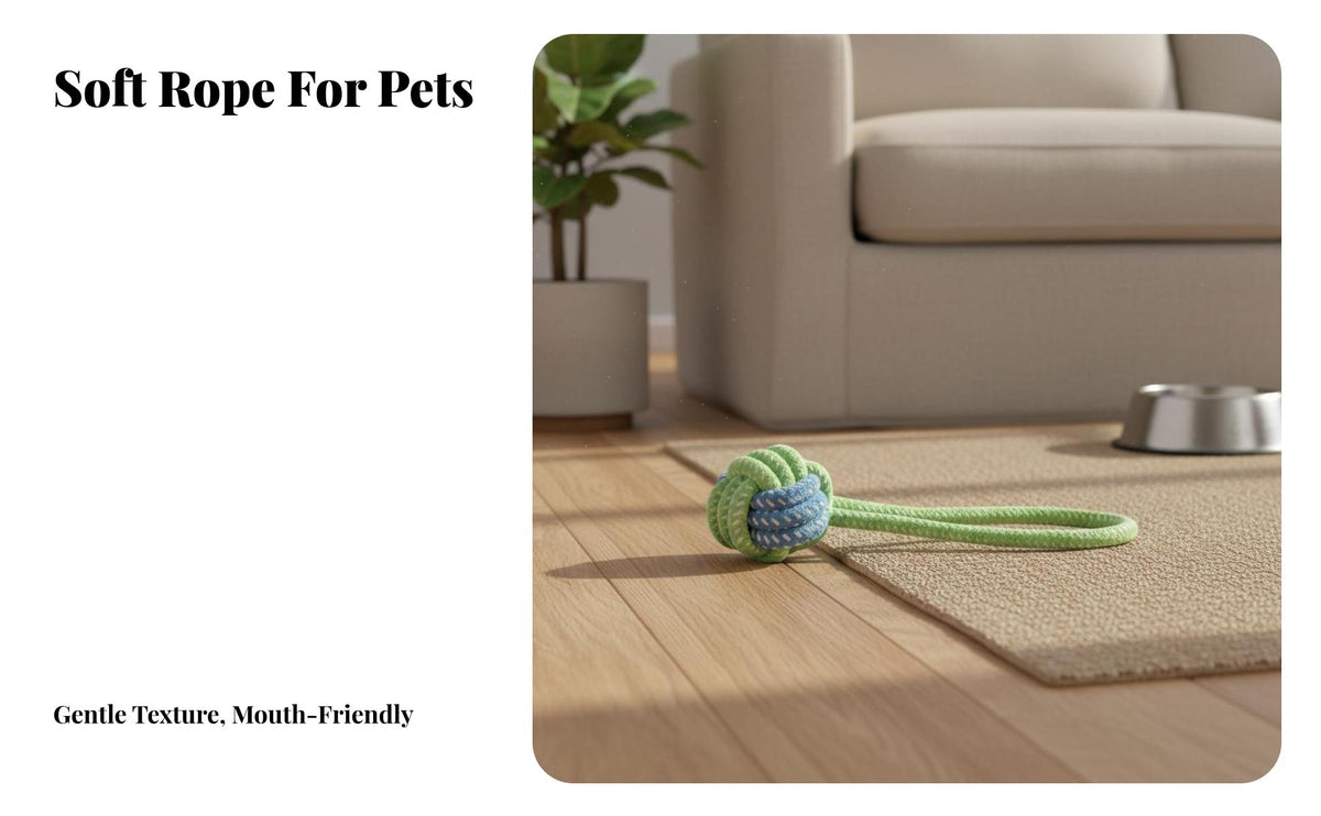 Teeth Cleaning Dog Rope Toy Long-Lasting Knotted Rope Dog Toy Chew-Resistant for Small to Large Size Category Dogs, Young Dogs, Chewing