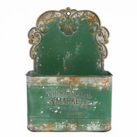 Wall-Mounted Planter Ornate Decorative Wall Basket Sturdy Iron Frame
