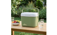 Portable Cooler with Temperature Display Insulated Cooler Box with Ice Bags Hard-Sided Bag Compact for Campers, Picnickers, Camping, Picnics, Car Travel