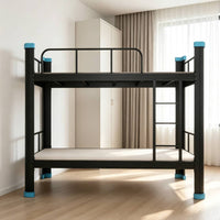Bunk Bed Frame Space-Saving Bunk Bed Metal Furniture for Students, Teens, Dormitory, Shared Room