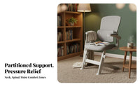 Ergonomic Design Reclining Mesh Chair with Footrest Support Computer Seat rotate casters Office Furniture Adjustable supportrests for Students, Teenagers, Adults, Studying, Study Room, Bedroom, Workplace