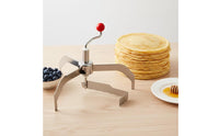 Adjustable Crepe Spreader Stainless Steel Pancake Spreader Ergonomic Pancake Maker Long-Lasting for Kitchen