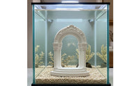 Waterproof Roman Column Aquarium Decor Realistic Roman Column Aquarium Ornament Small Miniature Archway Decorative for Tabletop Display
