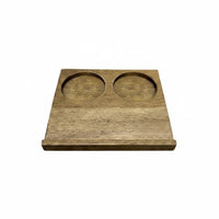 Premium Wood Chocolate Display Tray Easy to Clean Wooden Dessert Tray Logo Engraving for Cafe Owners, Chefs, Restaurant, Bakery