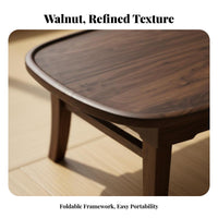 Folding Tea Table Foldable Floor Desk Space-Saving for Camping, Adults, Students