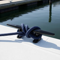 Mooring Cleat Black Boat Rope Cleat Low-Profile Hardware for Boats
