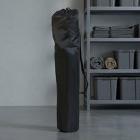 Drawstring Closure Folding Chair Bag Side Strap Chair Carry Bag Textile Carrying Gear Black