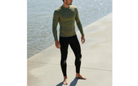 UPF 50+ Sun safeguard.5mm Neoprene Aquatic Shirt High Elasticity Men's Thermal Swim Shirt Quick-Drying Rash Guard Chlorine Resistant for Paddleboarding