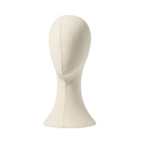 Cloth-coveredCovered Headwear Display Form Linen-Look Hairpiece Head Stand Neutral Hairpiece Stand Sturdy for Boutiques, Stylists, Studios, Home Organization
