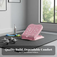 Tendon Stretching Adjustable Slant Board Anti-Slip Surface calf Stretcher High Weight Capacity Fitness gear Foldable Design for Athletes, Beginners, mature individualss, Home, exercise, Gym, Office