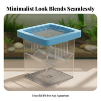 Guppy Breeder Container High Clearness Buoyant Breeder Box Fry Hatchery Unit Transparent Aquatic Habitat Fry Separator