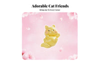 Tiny Feline Figurine Miniature Size Micro Landscape Cat Ornament DIY Accessory Micro Landscape Decor for Collectors, Desktop, Car Dashboard