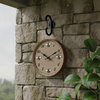 Anti-Fog Bee Garden Wall Timepiece Moisture-Proof Outdoor Wall Timepiece Quartz Movement Home Decor Large Face for Poolside, Bathroom