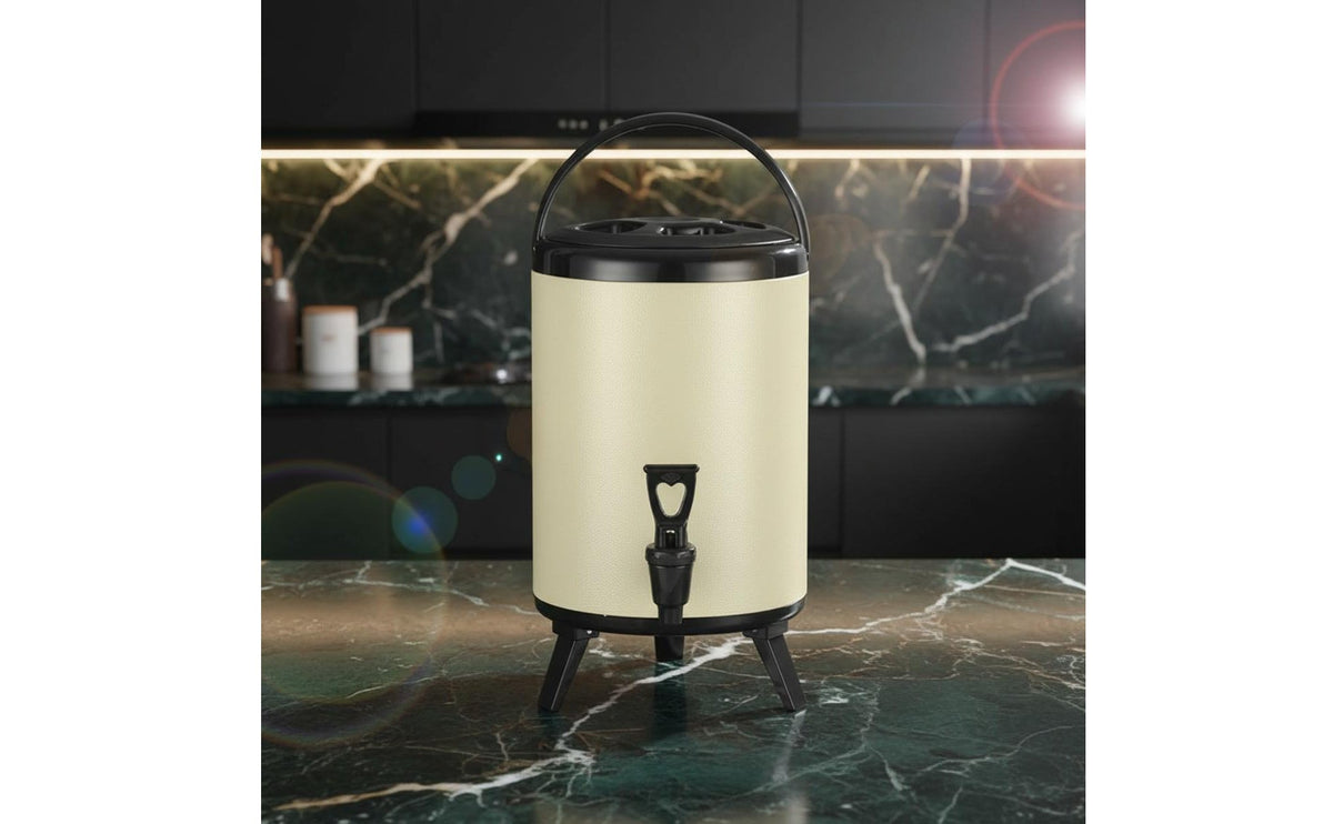 Hot and Cold Drink Dispenser Leak-Resistant Lid Stainless Steel Insulated Barrel Insulated Beverage Dispenser Sturdy