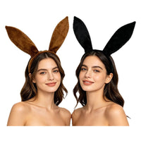 Faux Fur Fox Tail Rabbit Ears Dog Ears Role Play Costume Set with Plush Paw Gloves for Halloween
