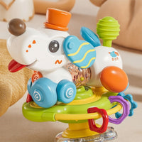 Suction Cup Toy Rotating High Chair Toy Developmental Compact for Babies, Tabletop, Travel