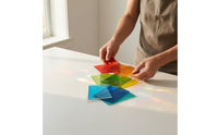 12 Pieces Fused Glass Sheets Assorted Firing Glass Panels Glossy for Hobbyists