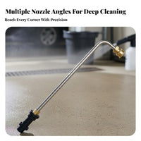 Leak-Proof Design Pressure Washer Extension Wand Stainless Steel Washer Wand for Car Detailers, DIY Enthusiasts