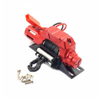1/10 Scale Winch CNC Machined Vehicle Accessory Highly Simulated for Rough-Terrain Driving
