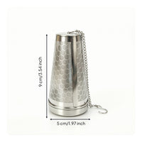Fine Mesh Cone Tea Infuser Reusable Tea Strainer with Chain Rust-Resistant Kitchen Tool Compact for Office