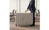 Single Folding Bed Installation Folding Cot with Mattress Space-Saving Portable Camp Bed for Office, Camping, Hospital