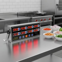 High-Contrast Digital Kitchen Timer Industrial Multi-Channel Timer Electronic Easy to Read for Restaurants