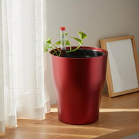 Prevents Overwatering Self-Watering Flower Pot Compact Size Self Watering Pot Modern Design Lazy Person's Planter High Temperature Resistant for Busy People, Office Workers, Windowsill, Balcony