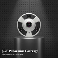 360 Degree Wirelessreless De-Angle Camera Infrared Panoramic Dome Camera Sturdy Metal Housing Wall or Ceiling Mountable