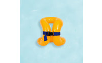 Bright Yellow Inflatable Swim Vest Waist Strap Swim Vest Buckle Swimming Aid Padded