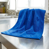 Non-Linting Microfibre Cloth for Floor and Glass Cleaning, 300 GRAMS PER SQUARE METER FAST-DRYING Rags with Locked Edges