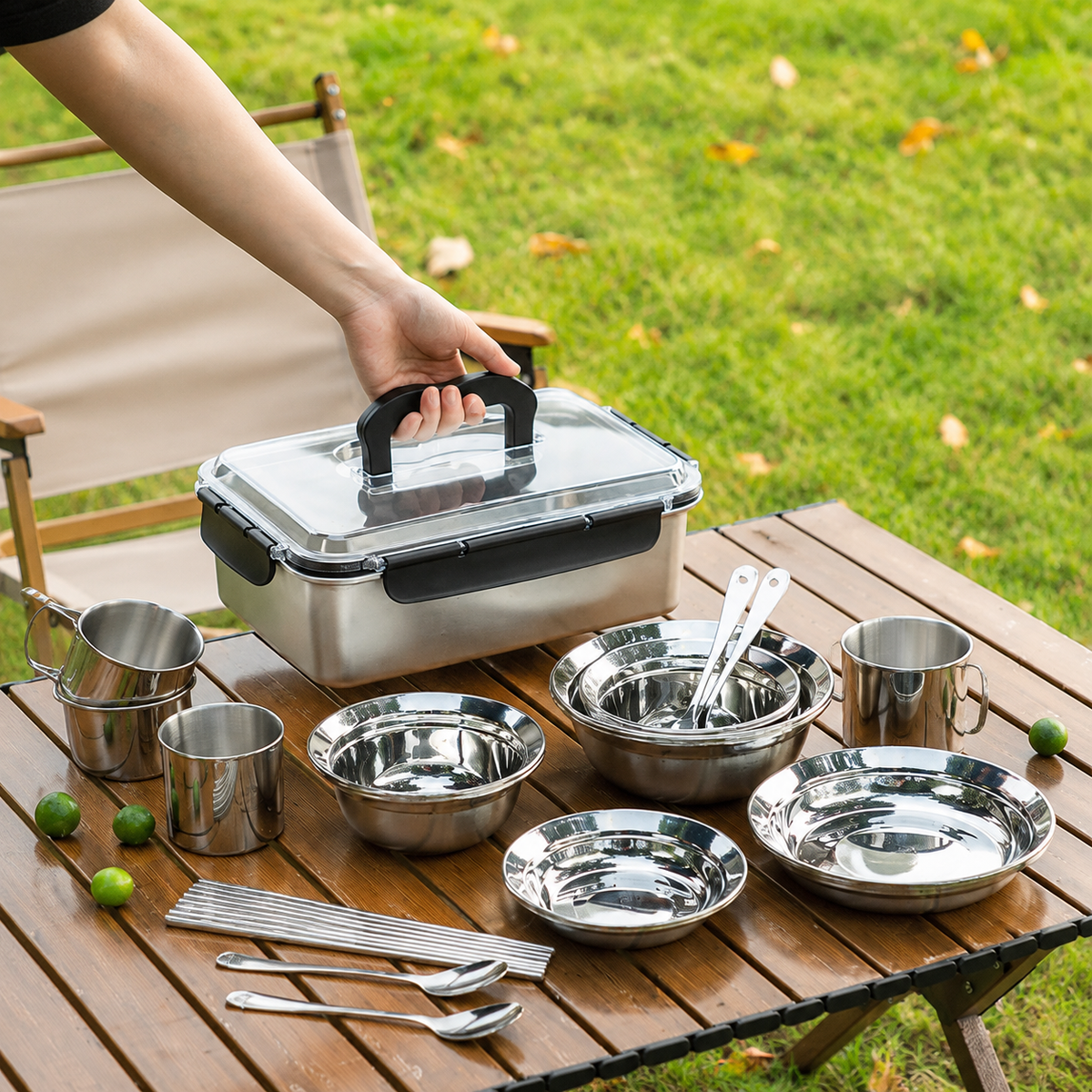 camping tableware set