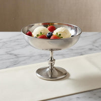 Stainless Steel Dessert Cup Central Stem Metal Sundae Bowl Reusable Household Tableware for Salad Serving