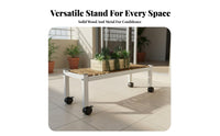 Rolling Plant Stand With Wheels Botanical Trolley Cart Multifunctional Flower Pot Holder Rack for Balcony, Living Room, Indoor