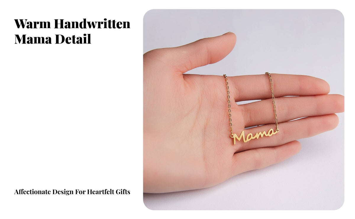 Mama Necklace Elegant Design Mother Necklace Versatile Design Clavicle Chain for Moms, Moms