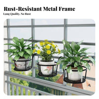Semi-Circle on wall Planter Hanging Design plant Pot Minimalist & Design for Balcony