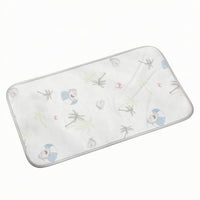 Rounded Corners Pet Sleeping Mat Stitched Edging Rectangular Pet Mat