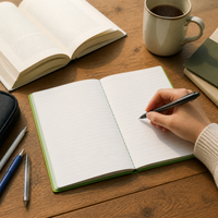 A5 Student Reading Notebook for Vocabulary and Sentence Extraction
