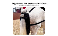 Waterproof Horse Manure Bag Wear-Resistant Horse Droppings Bag Black Saddle Poop Catcher Harness Straps