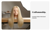 Hair Mannequin Head Can Be Dyed and Lightened Hairdressing Practice Head Washable Hair Styling Mannequin for Hairstylists