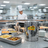 Stainless Steel Thermal Container Leak-Resistant Closure Hot and Cold Beverage Barrel Insulated Beverage Dispenser Leakproof