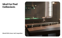 Metal Latches Billiard Cue Case Hinged Lid Hard Cue Case Fitted Handle Sports Gear Lined Interior