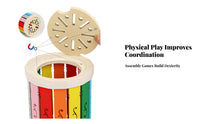 Wooden Educational Sorting Toy Hands-on Color Sorting Toy Painted Finish
