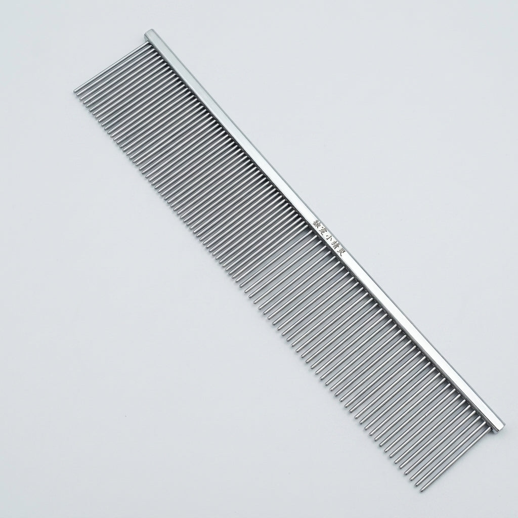 Cat Brush and Dog Brush for Professional Pet Grooming, Double Sided Stainless Steel Cat Comb and Dog Comb, 2 Pack for Short and Long Hair Pets