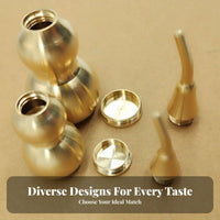 Three-Section Gourd Decoration Polished Finish Brass Gourd Trinket Hanging Decoration Handmade Individual Accessory