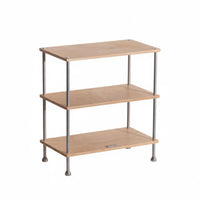 Multi-Level Shelving Unit Stylish Design Multi-Level Display Rack Space-Saving