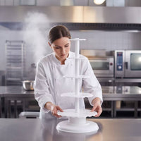 6-Tier Cake Stand Stacked Tiered Cupcake Stand Large Cupcake Display for Dessert Creators, Caterers