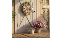 Watering Can Wreath Floral Wreath for Outdoor